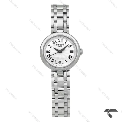 ساعت تیسوت Bellissima زنانه سیلور ایندکس یونانی تقویم دار Tissot-10204-L