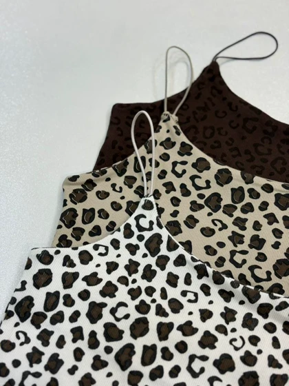 نیم‌تنه بند ماکارون پلنگی 1701