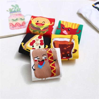 جوراب مچی طرح خوراکی ها