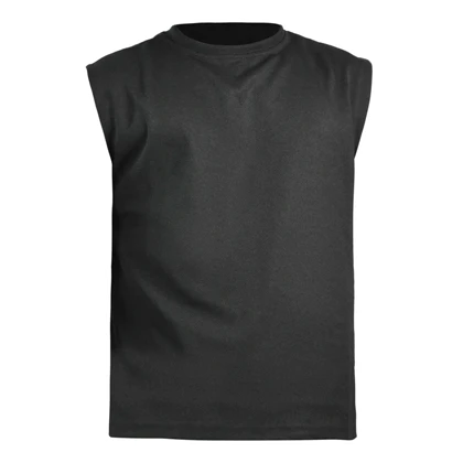 ست رکابی و شلوارک اسپرت بیسیک مدل GF-8301 مشکی