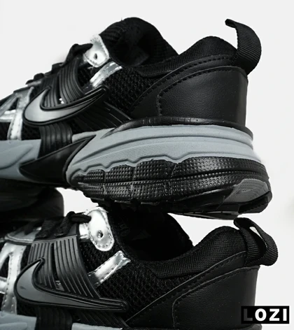 کفش کتانی مردانه و زنانه مشکی طوسی Nike cushlon مدل 7282