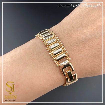 دستبند ژوپینگ پهن کد dx45