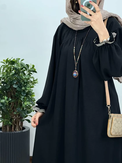 مانتو عبایی بلند رایلی کد 2638