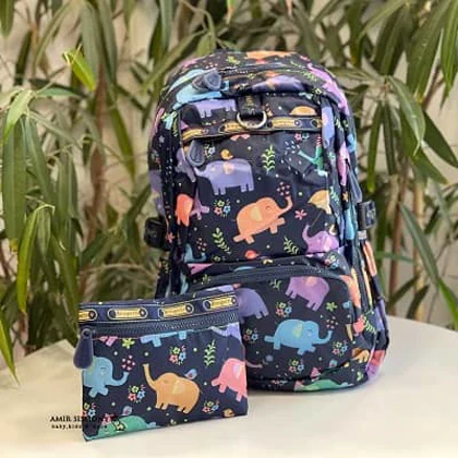 کوله مدرسه فانتزی چاپی برند BROSPORT