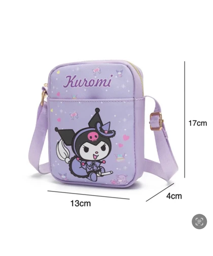 کیف دوشی چرمی دخترانه کرومی - وارداتی