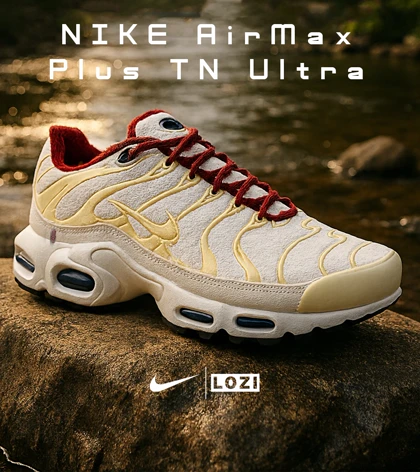 کفش کتانی مردانه و زنانه سفید قرمز زرد NIKE AirMax Plus TN Ultra مدل 7001