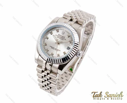 ساعت رولکس زنانه دیت جاست تمام استیل Rolex-5008-L