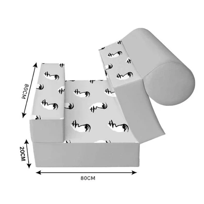کاناپه تخت شو یک نفره نقاشی مینیمال صورت مدل M1128