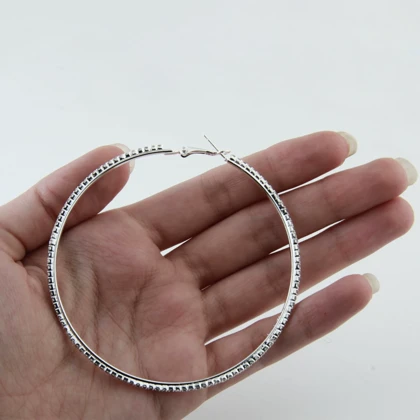 گوشواره زنانه مدل حلقه‌ای تنسی