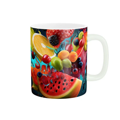 ماگ پاد آفرین طرح میوه ای کد 976