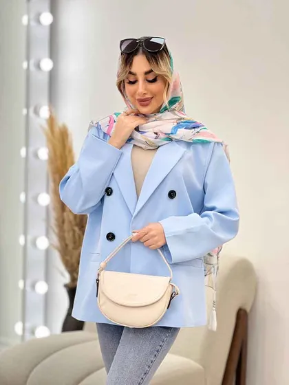 مانتو مازراتی شش دکمه جیب نما