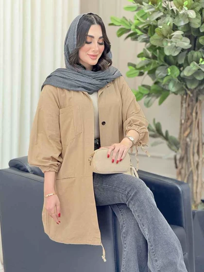 مانتو آستین گت چهار جیب