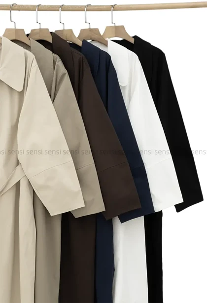 بارانی جلو دکمه آستر دار کد1004809