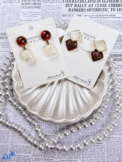 گوشواره زنانه طرح کلاسیک پک 2