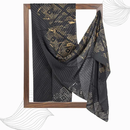 شال طرح هندسی زنانه - 39251737
