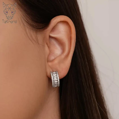 گوشواره ژوپینگ حلقه‌ای مارکیس دیاموند