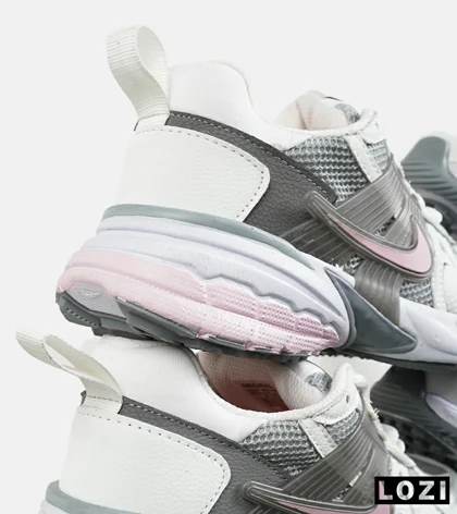 کفش کتانی مردانه و زنانه سفید صورتی طوسی Nike cushlon