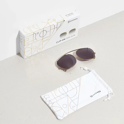 کلیپس آفتابی بارنر Barner Clip-On Gold Dalston