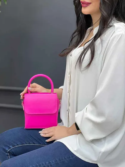 کیف ساده مکعبی دسته دار