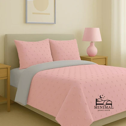 سرویس روتختی کاوری مینیمال طرح برجسته خال‌خالی