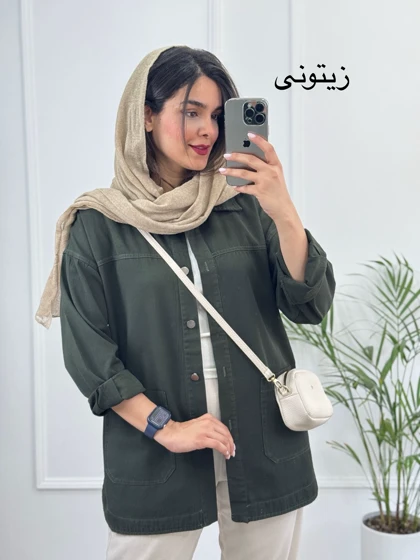 مانتو کتان جیب پایین آرنیکا