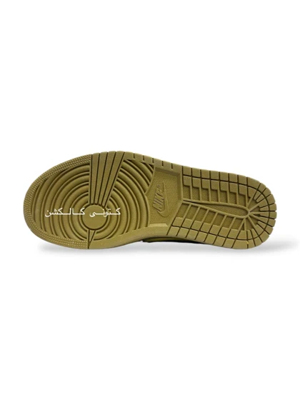 کتانی ویتنامی نایک ایر جردن وان لو تراویس اسکات Nike air jordan 1 Low travis scott yellow brown