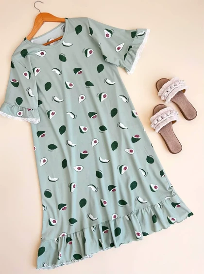 پیراهن راحتی آستین گیپور کد 1805