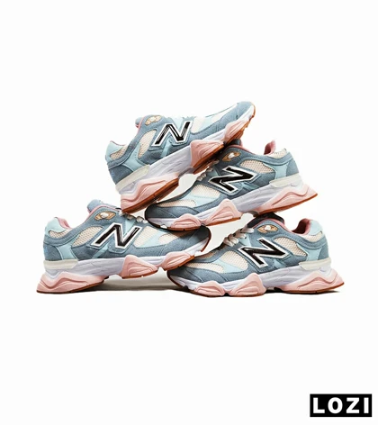 کفش کتانی زنانه آبی سفید صورتی NEW BALANCE 9060