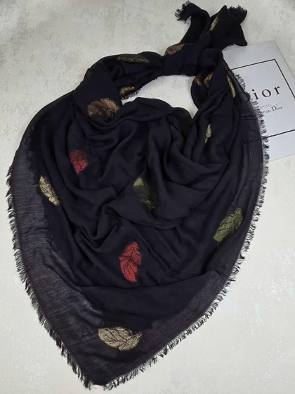 روسری نخی طرح برگ کد 271