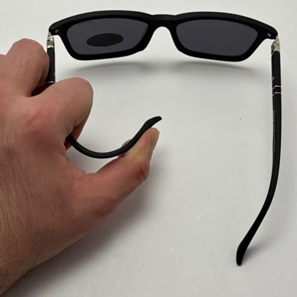 عینک آفتابی پلاریزه پرسول PERSOL مستطیلی لولا فنری کد P 8016 - عینک رانندگی - سایز متوسط