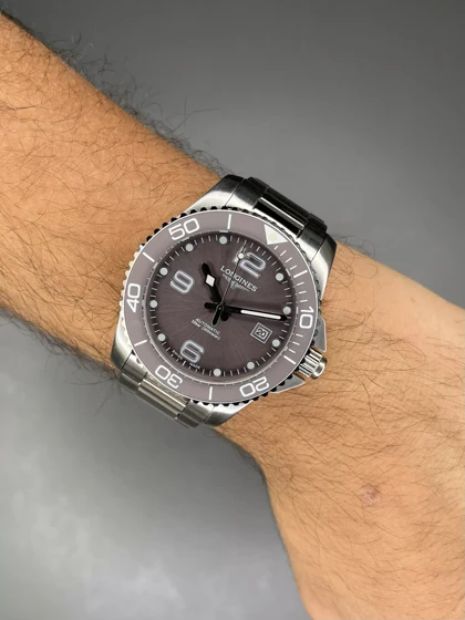 ساعت مچی لونژین اتوماتیک بند سیلور صفحه شکلاتی Longines