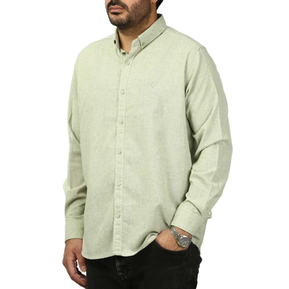 پیراهن آستین بلند لینن مردانه مدل 610597