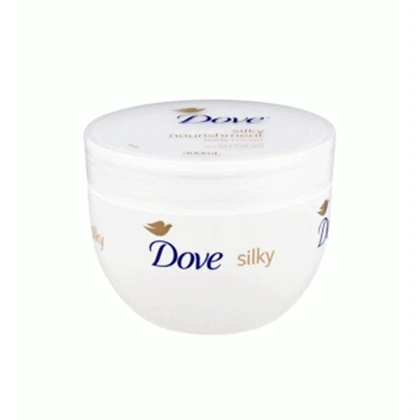 کرم مرطوب کننده دست و بدن مدل Silky حجم 300میل داو