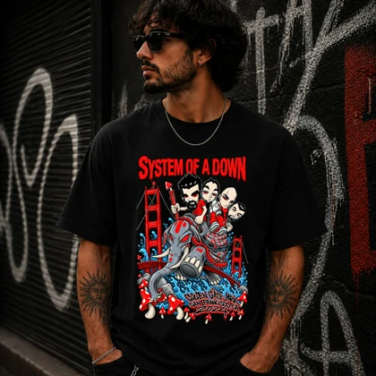 تیشرت طرح سیستم آو داون system of a down کد 05