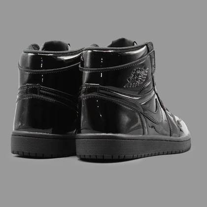 نایکی جردن 1 پیتنت مشکی ساق‌دار Nike Air Jordan 1 Mid Patent Black