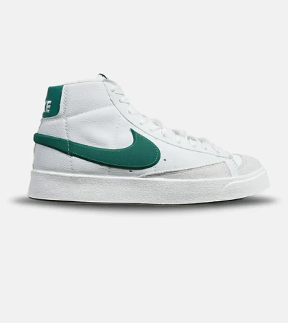 کفش کتانی ساق‌دار مردانه و زنانه سفید سبز Nike Blazer Low 77 مدل 5670