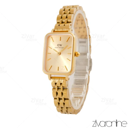 ساعت دنیل ولینگتون زنانه مستطیلی تمام طلایی 105447