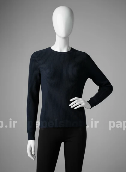 بلوز بافت گپ آستین بلند ساده