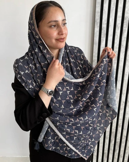 شال پلیسه طرحدار وارداتی 4160