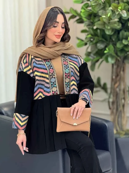 مانتو پیله دار شکوفه