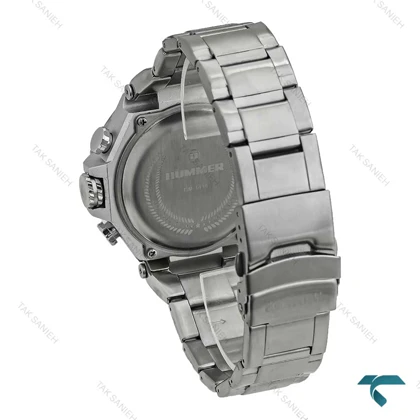 ساعت مردانه هامر 1444 دوزمانه سیلور صفحه سبز Hummer-7536-G