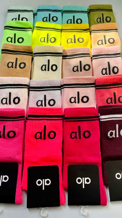 جوراب ساق بلند رنگی alo