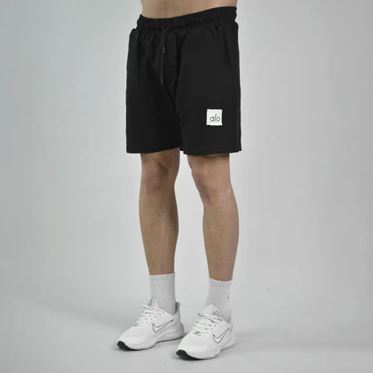 ست رکابی کلاهدار و شلوارک اسپرت الو مدل HS-4C0473 مشکی