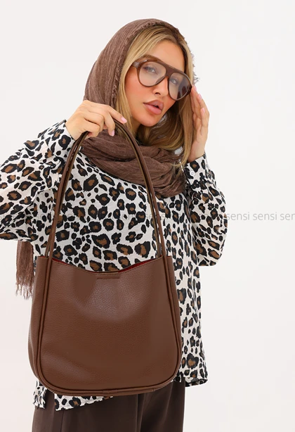 کیف دودسته زنانه چرم کد1006506
