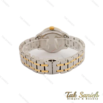 ساعت تیسوت زنانه دورنگ طلایی صفحه سفید Tissot-5309-L