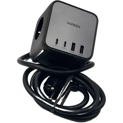 چندراهی برق 2500 وات سه پریز برق AC، دو USB و دو Type-C فست 65 وات یوگرین CD268 60113