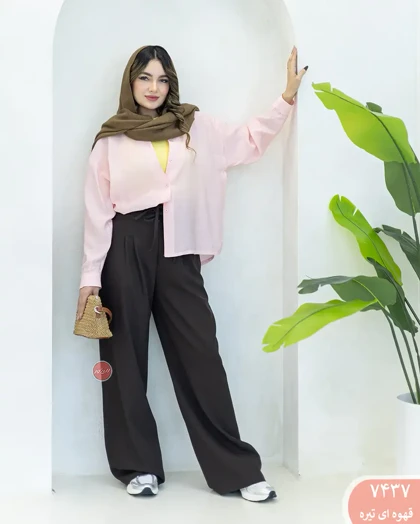 شلوار فول بگ بندی 7437