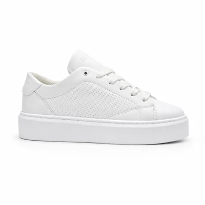 کفش راحتی مردانه مدل برشکا bershka رنگ سفید سوزنی کد EF302