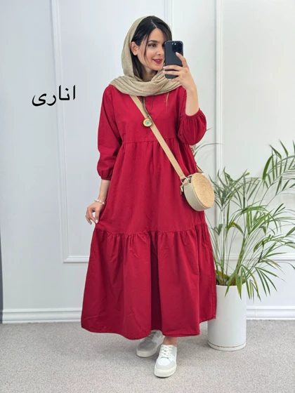 پیراهن مانتویی دریا لینن