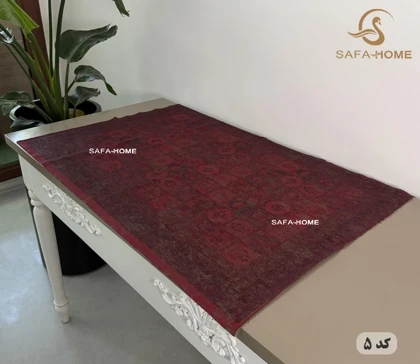 سفره رومیزی مخمل ترک 70100 طرح سنتی